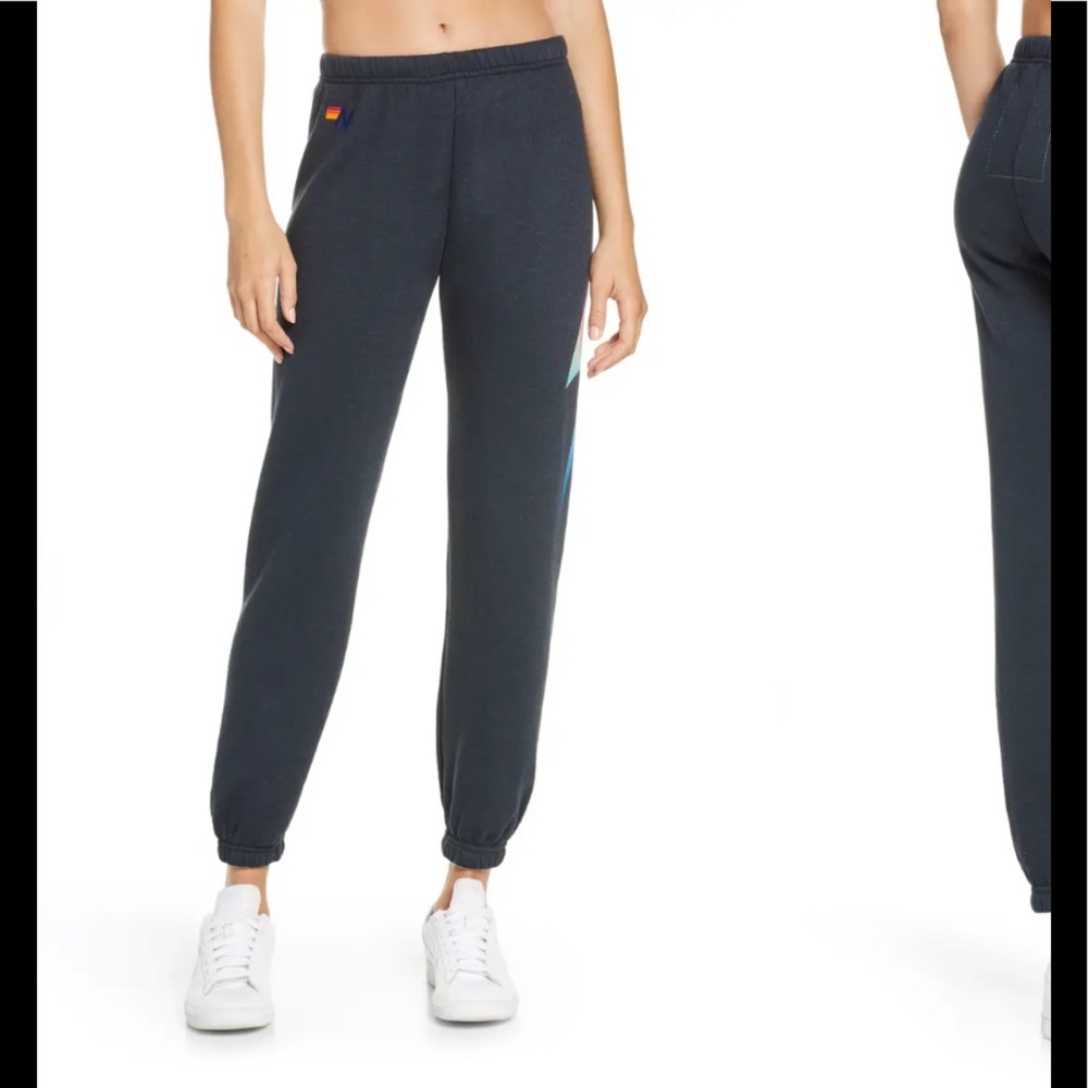 NWT Aviator Nation Navy BOLT JOGGER Size S